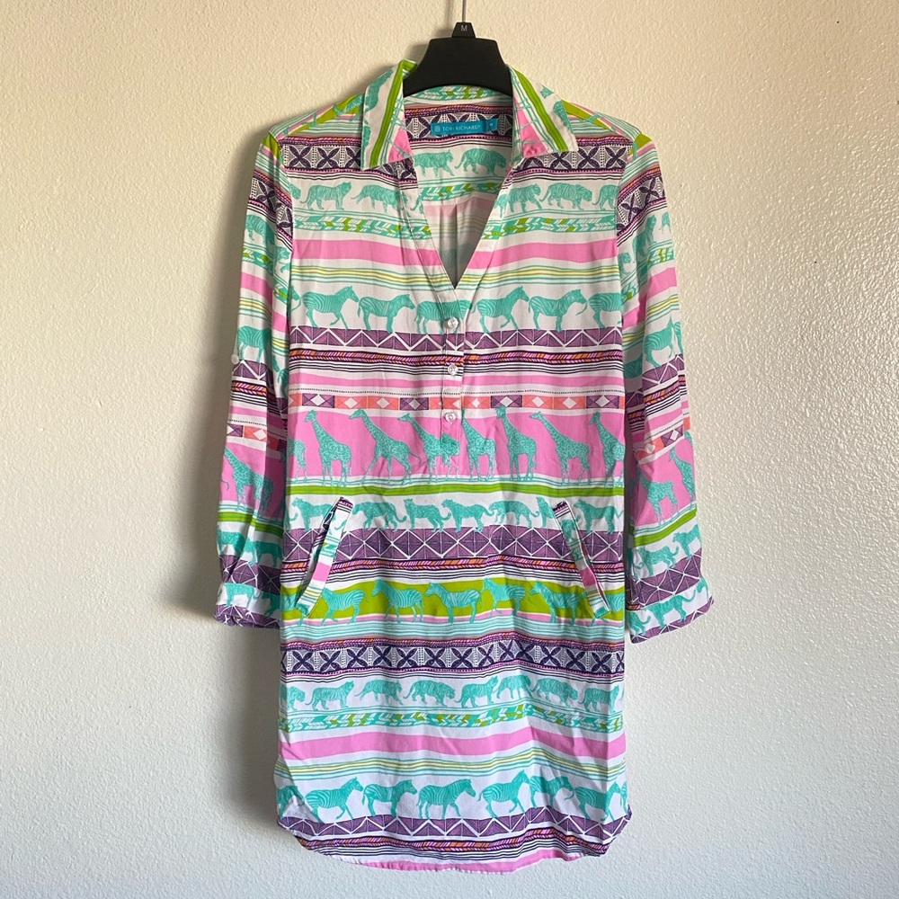 Tori Richard Asymmetrical Dress - Multicolor